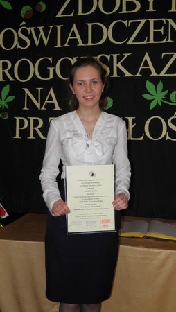Nagroda prof. B. Gintera dla najlepszego absolwenta szkoły