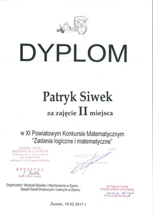 Nasi matematycy w XI Powiatowym Konkursie Matematycznym