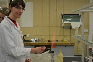 Zajęcia laboratoryjne z chemii w Katowicach, kl. 1c, 13.03.2015 - zdjęcie1