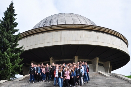Zajęciach z astronomii (geografii i fizyki) w Planetarium Śląskim w Chorzowie