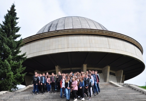 Zajęciach z astronomii (geografii i fizyki) w Planetarium Śląskim w Chorzowie