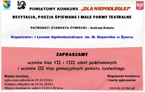 Regulamin Powiatowego Konkursu