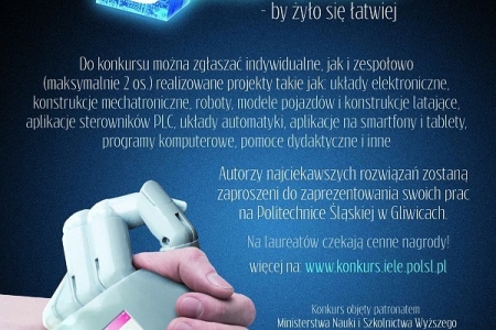 Konkurs na najciekawszy projekt z dziedziny elektroniki, informatyki lub automatyki