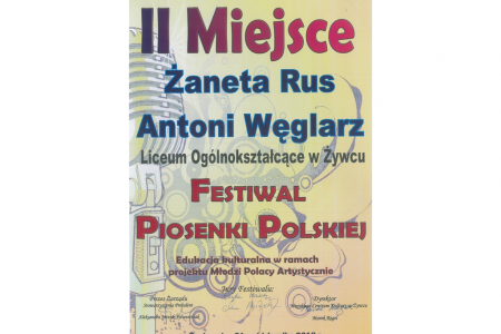 Sukces w Konkursie Piosenki Polskiej