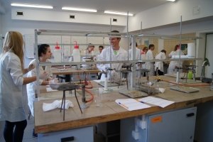 Zajęcia laboratoryjne z chemii w Katowicach kl. 3a i 3d, 09.10.2015 - zdjęcie11