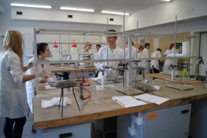 Zajęcia laboratoryjne z chemii w Katowicach kl. 3a i 3d, 09.10.2015 - zdjęcie11