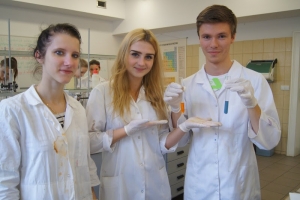 Zajęcia laboratoryjne z chemii w Katowicach kl. 3a i 3d, 09.10.2015 - zdjęcie9