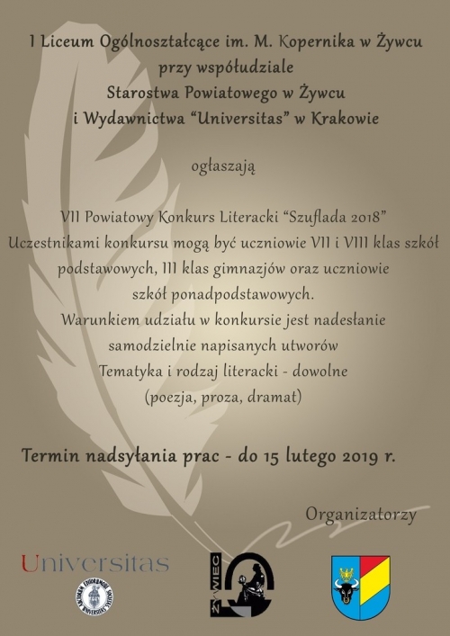Regulamin VII Konkursu Literackiego