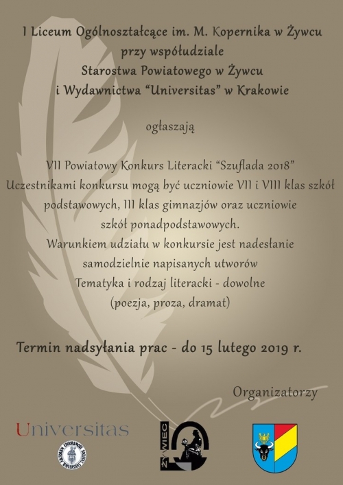 Regulamin VII Konkursu Literackiego 