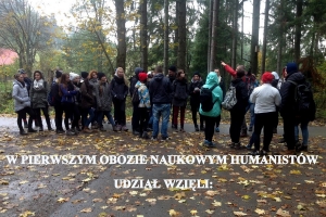 I Obóz Naukowy Humanistów, 19.10.2015 - zdjęcie7