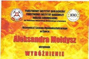 Sukces uczennicy I LO w Żywcu Aleksandry Mołdysz - zdjęcie16