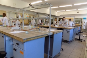 Klasa 2c na zajęciach laboratoryjnych z chemii w Katowicach, 22.04.2016 - zdjęcie16