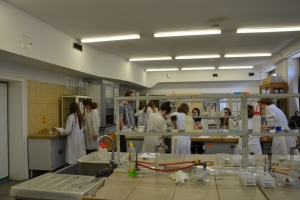 Klasa 1c i 1d na zajęciach laboratoryjnych z chemii w Katowicach, 23.05.2016 - zdjęcie4