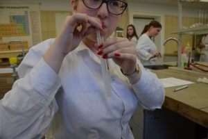 Klasa 1c i 1d na zajęciach laboratoryjnych z chemii w Katowicach, 23.05.2016 - zdjęcie19