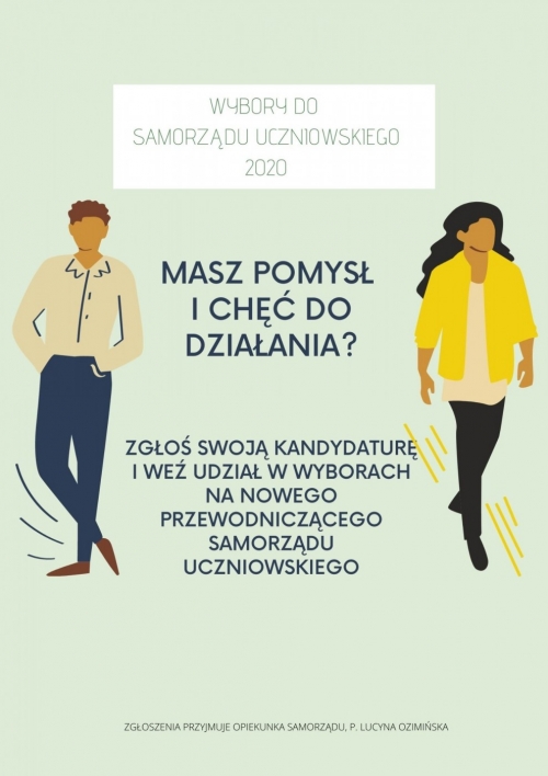 WYBORY DO SAMORZĄDU UCZNIOWSKIEGO 2020