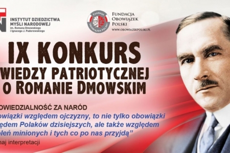 IX Konkurs Wiedzy Patriotycznej o Romanie Dmowskim