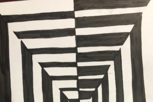 Kompozycja Op-art, czyli gra ze wzrokiem widza w Galerii Sztuki 