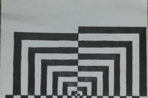 Kompozycja Op-art, czyli gra ze wzrokiem widza w Galerii Sztuki 