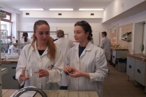 Klasa 1d na zajęciach laboratoryjnych z chemii w Katowicach, 31.03.2017 - zdjęcie9