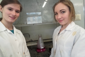 Klasa 1c na zajęciach laboratoryjnych z chemii w Katowicach, 07.04.2017 - zdjęcie22
