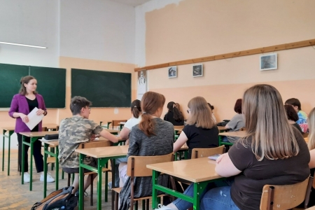 Zajęcia seminaryjne ze studentkami Uniwersytetu Pedagogicznego w Krakowie