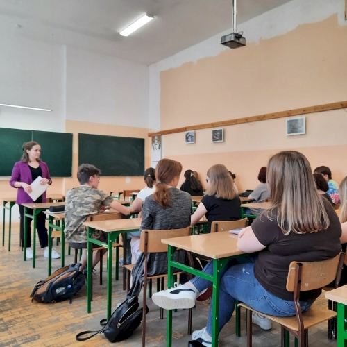 Zajęcia seminaryjne ze studentkami Uniwersytetu Pedagogicznego w Krakowie