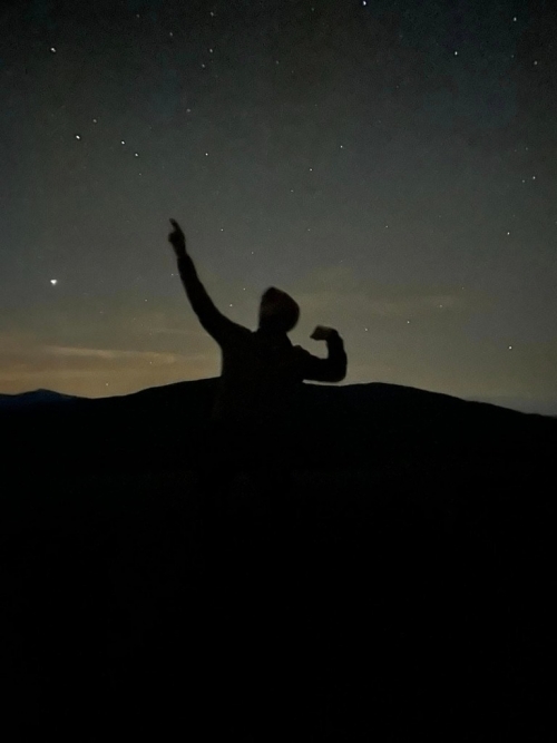Nocne obserwacje astronomiczne na obozie naukowym na Rysiance