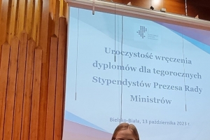 Amelia Goc stypendystką Prezesa Rady Ministrów w roku szkolnym 2023/2024 - zdjęcie1