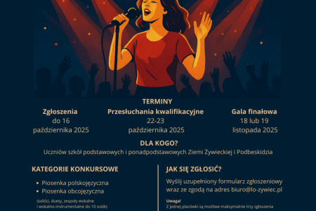 Zaproszenie do udziału w Festiwalu Piosenki dla Młodzieży 