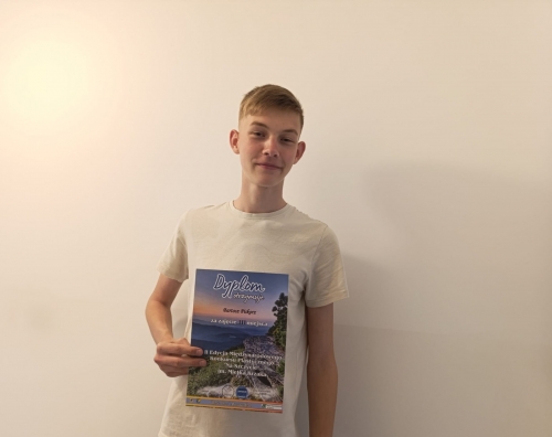 Literacki sukces Bartosza Piskorza z kl. 2a uniwersyteckiej humanistycznej