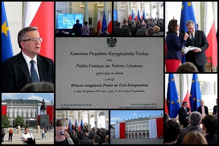 Pani Anna Barabasz wzięła udział w debacie w Pałacu Prezydenckim z okazji 10-lecia Polski w UE