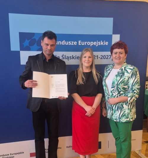 Uroczyste wręczenie dofinansowania w ramach Funduszy Europejskich dla Śląskiego 2021–2027