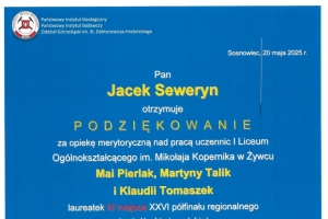 Sukces uczennic I LO w Żywcu w XXVI Ogólnopolskim Konkursie Geologicznym'2025 - zdjęcie6