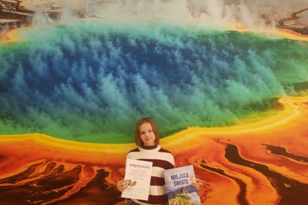 I miejsce w konkursie krajoznawczo – ekologicznym Magdaleny Wojtas (kl. 1g)