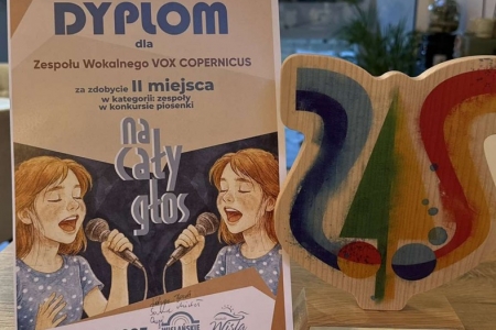 Sukces zespołu wokalnego Vox Copernicus w Konkursie Piosenki Polskiej