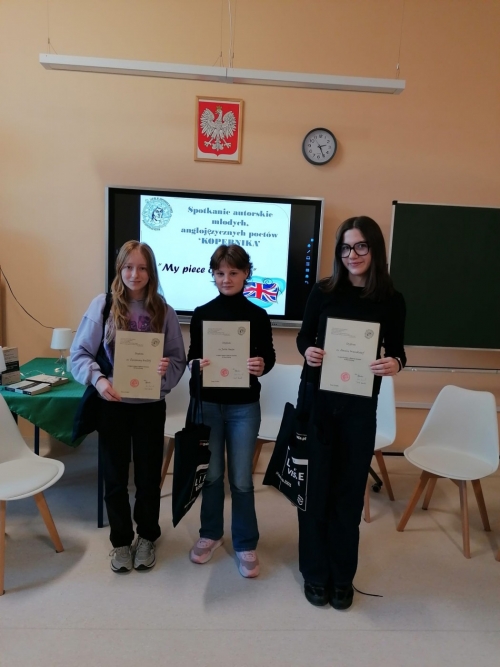 Spotkanie autorskie młodych, anglojęzycznych poetów Kopernika