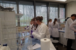 Warsztaty z chemii na UŚ w Chorzowie - klasa 3c i 3g - zdjęcie9