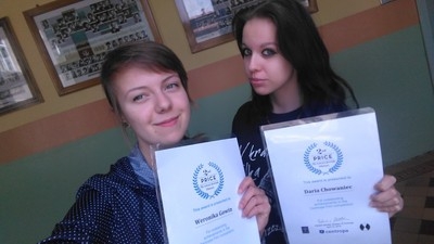 Daria i Weronika wywalczyły II nagrodę w Ogólnopolskim Konkursie Filmowym Centropy 2016!