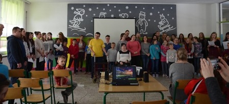 Uczniowie naszej szkoły z noworoczną wizytą w Specjalnym Ośrodku Szkolno - Wychowawczym w Żywcu