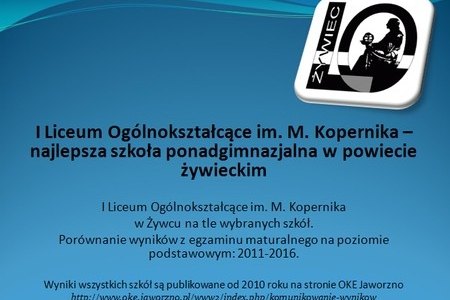 Zestawienie wyników egzaminu maturalnego 2011-2016